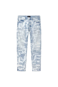 Purple Brand Skinny Grunge Print Jeans light Indigo