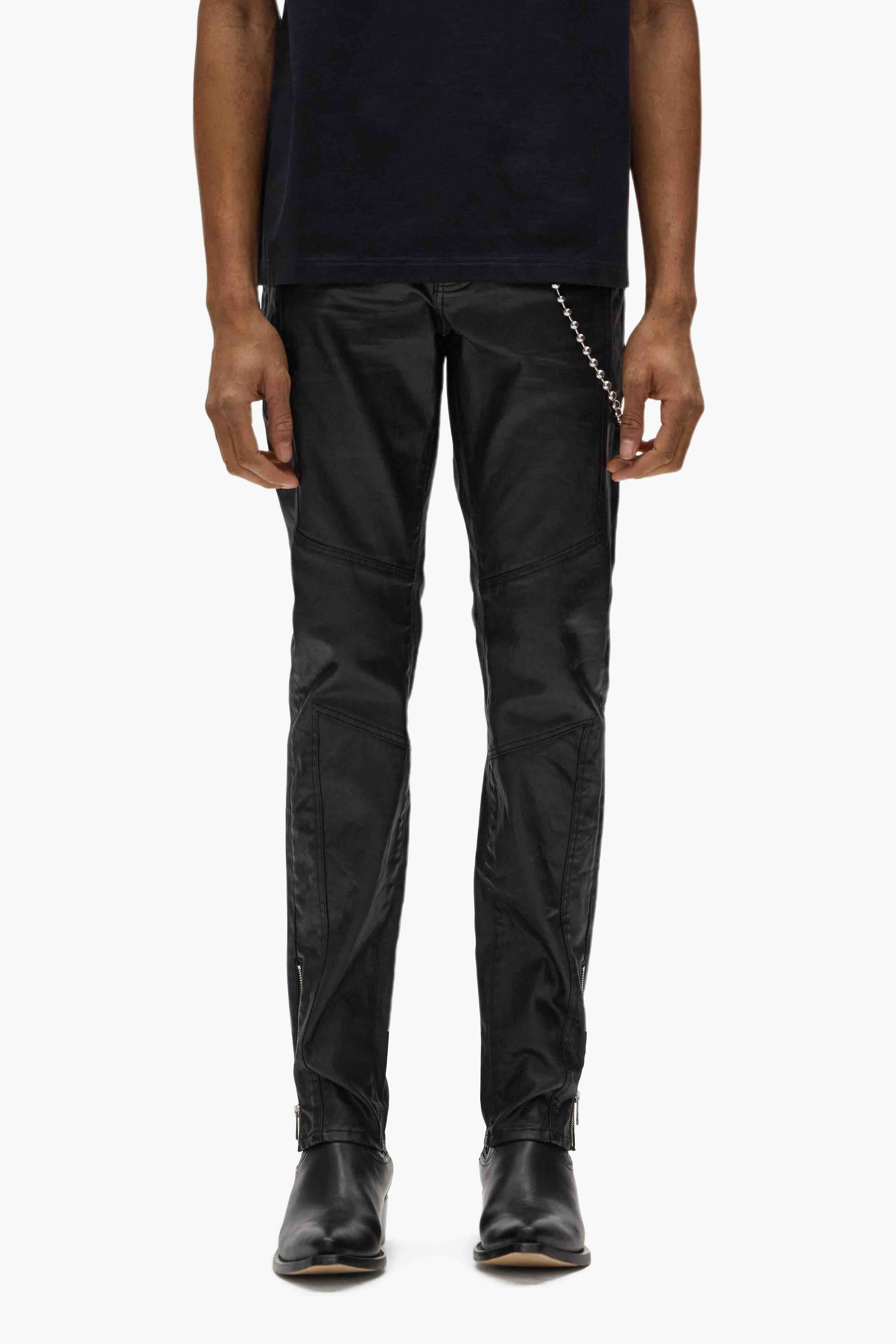 Purple Brand Men's Skinny Shiny Racer Jean – Black – VIP Clothing