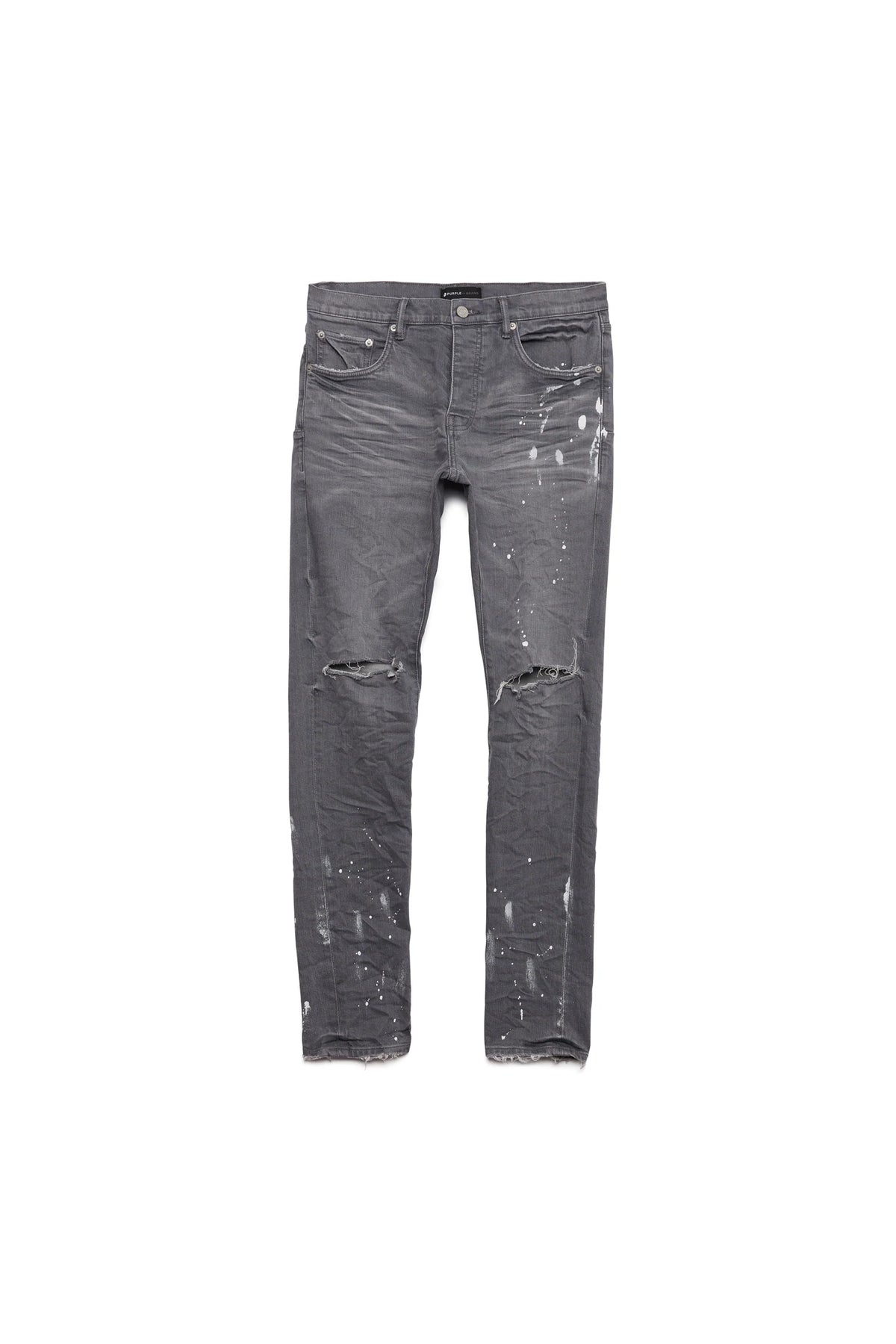 Purple Brand Dapple Grey Vintage Rip Jeans Grey /26