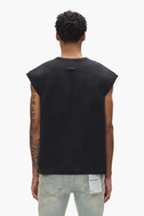 Purple Brand Star Monogram Sleeveless Tee Black