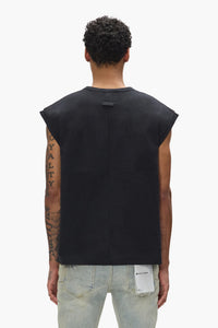 Purple Brand Star Monogram Sleeveless Tee Black