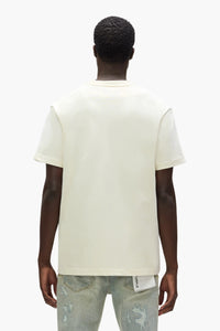 Purple Brand Stitched Stars Tee White