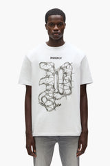Purple Brand Barbed Tee White