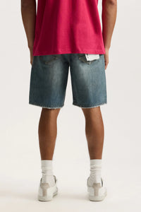 Purple Brand Cyanine Jewel Shorts Light Indigo