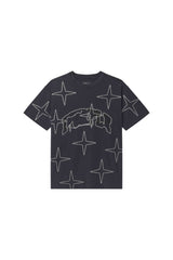 Purple Brand Crystal Star Tee Black