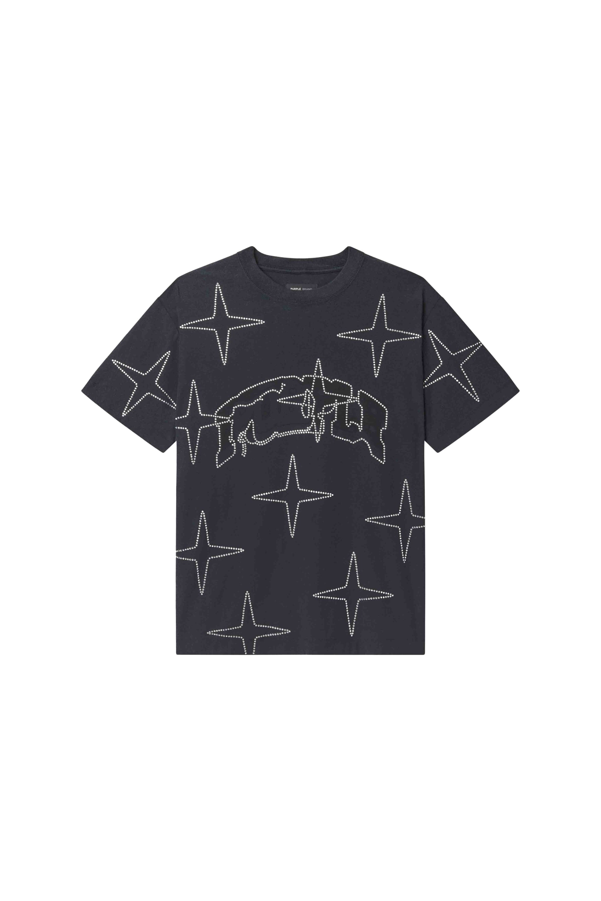 Purple Brand Crystal Star Tee Black