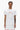 Purple Brand Half & Half Wordmark Tee White