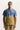 Purple Brand Wordmark Fade Tee Blue Yellow