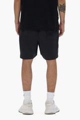 Purple brand Holographic round shorts black