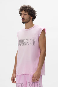 Purple Brand Men's Slab Word Mark Short Set Pink