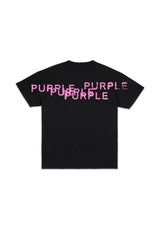 Purple Brand Men’s Stamped Wordmark Tee – Black