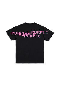 Purple Brand Men’s Stamped Wordmark Tee – Black