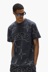 Purple Brand Crystal Star Tee Black