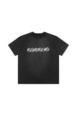 Purple Brand Cube Wordmark Tee Black