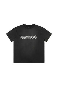 Purple Brand Cube Wordmark Tee Black