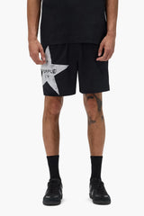 Purple Brand Men's Star Word Mark Short Set Black