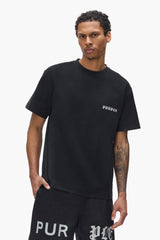 Purple Brand Textured Jersey Tee Black