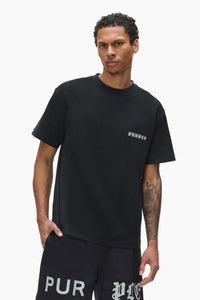 Purple Brand Textured Jersey Tee Black