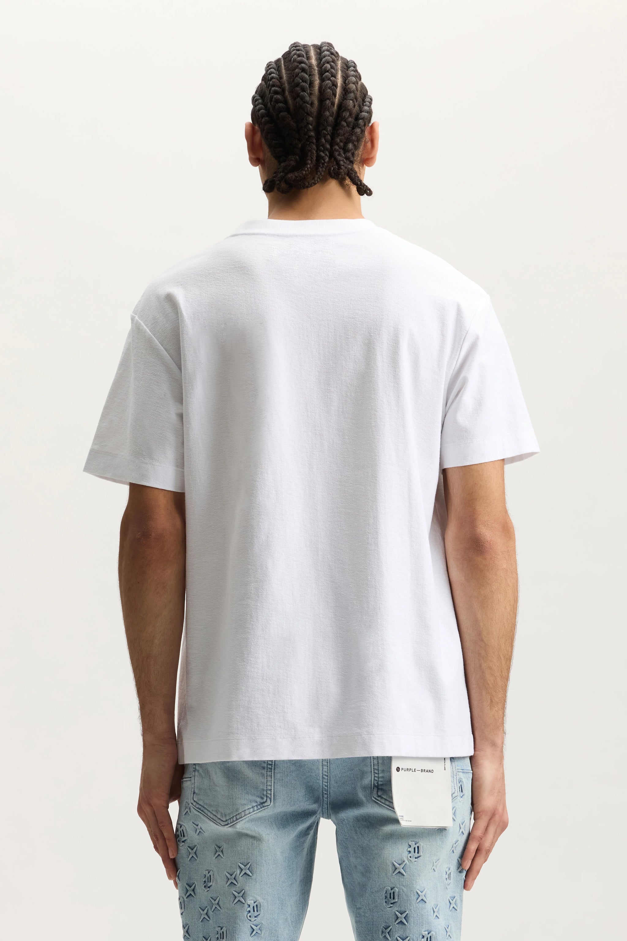 Purple Brand Turbo Type Tee White