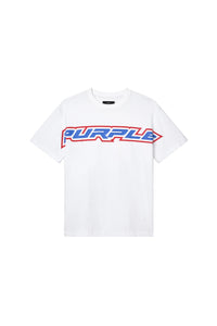Purple Brand Turbo Type Tee White