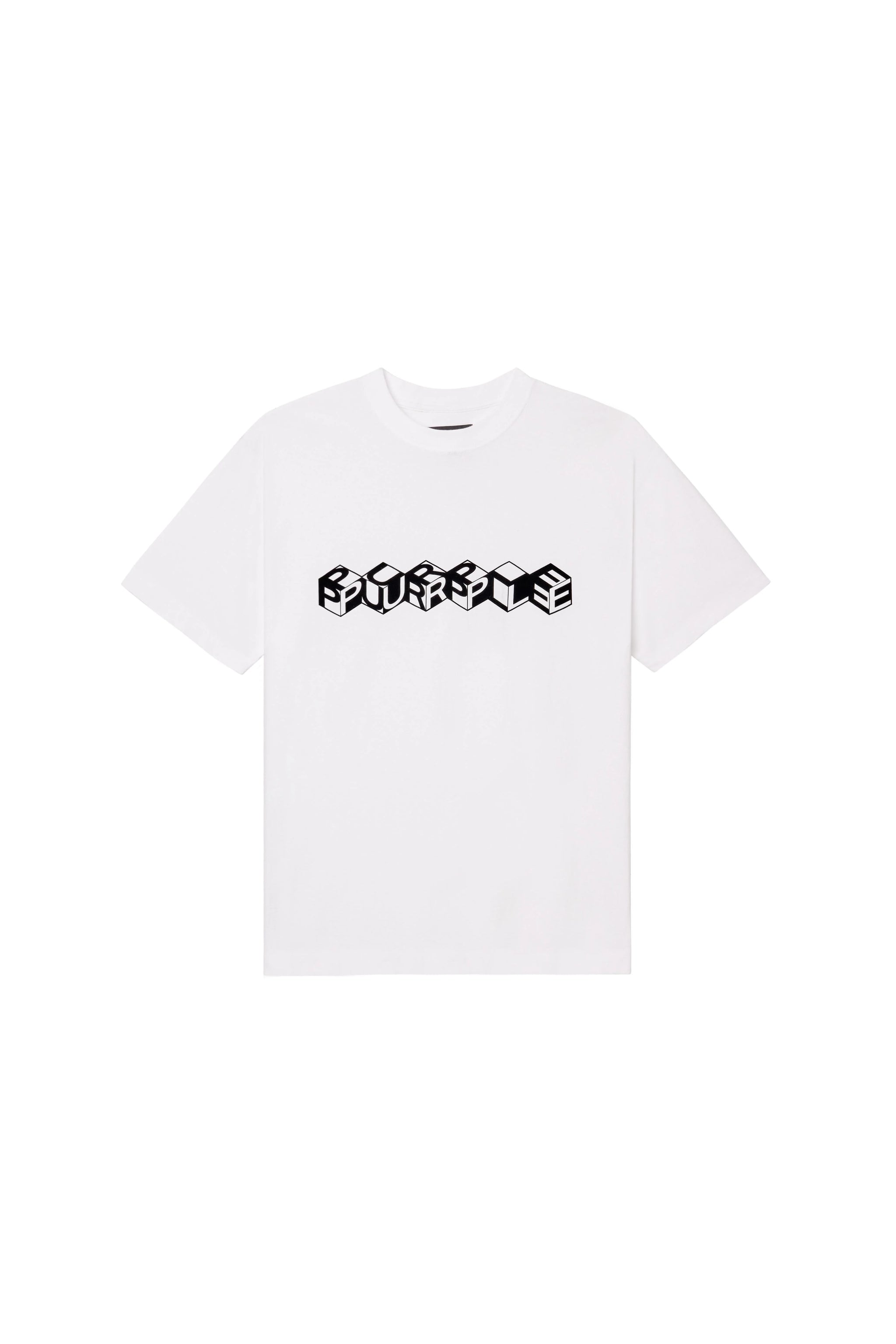 Purple Brand Cube Tee White