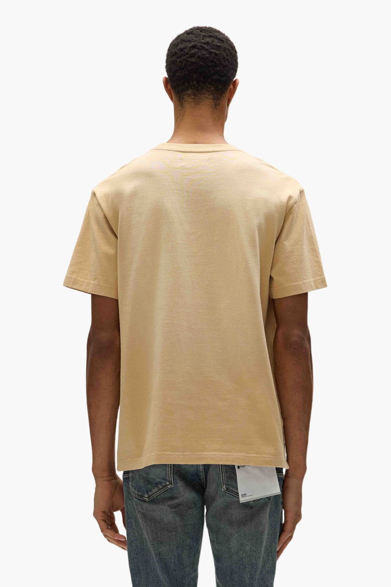 Purple Brand Men's Newsprint Tee Beige