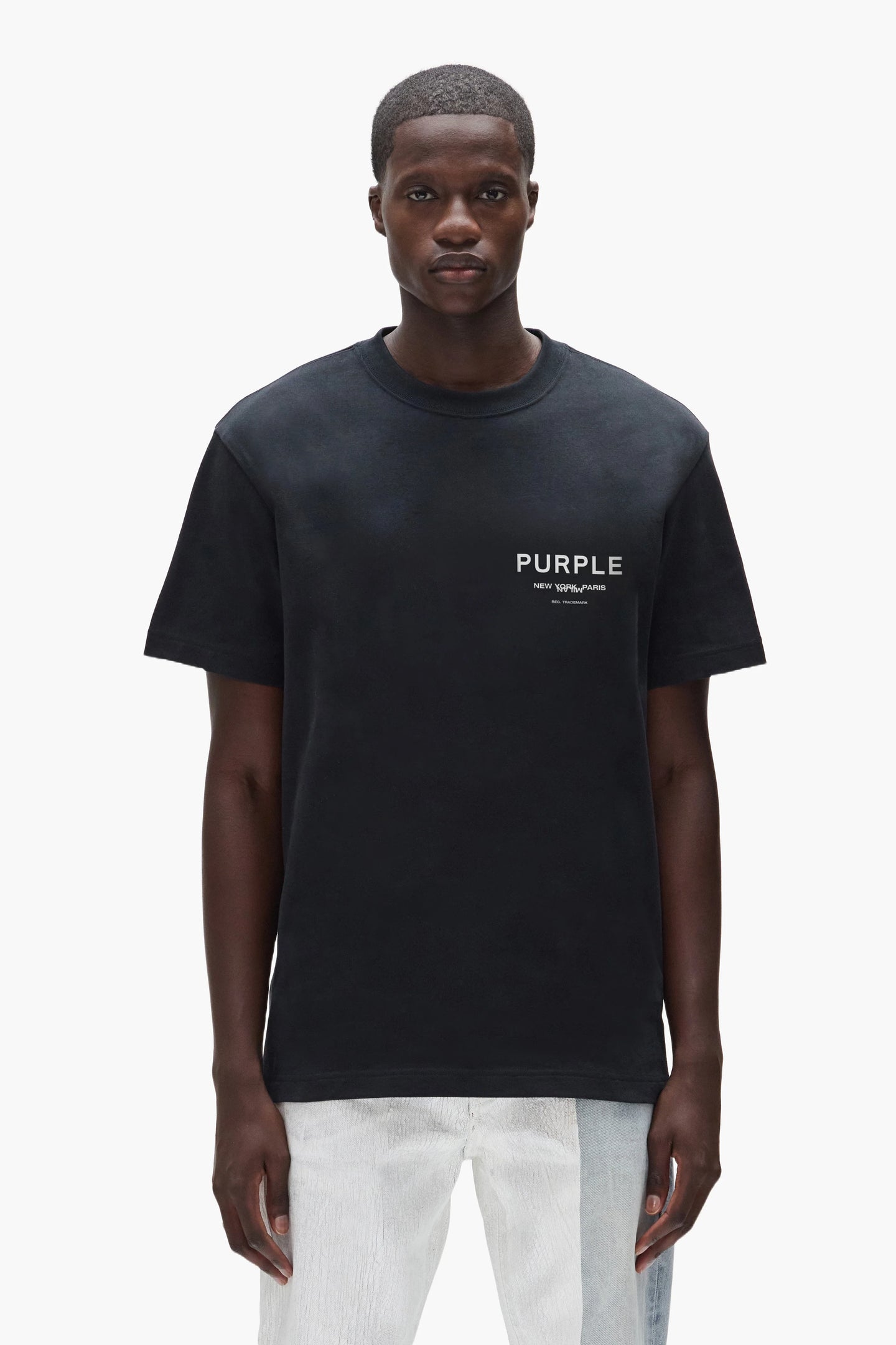 Purple brand Hwt Jersey Tee Black