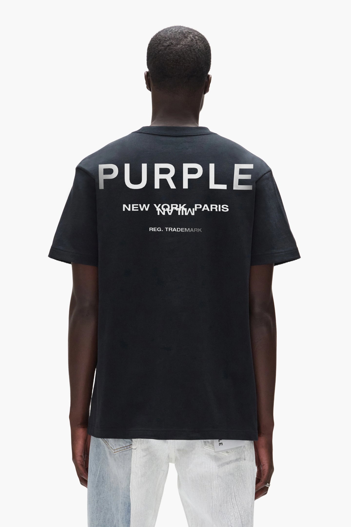 Purple brand Hwt Jersey Tee Black