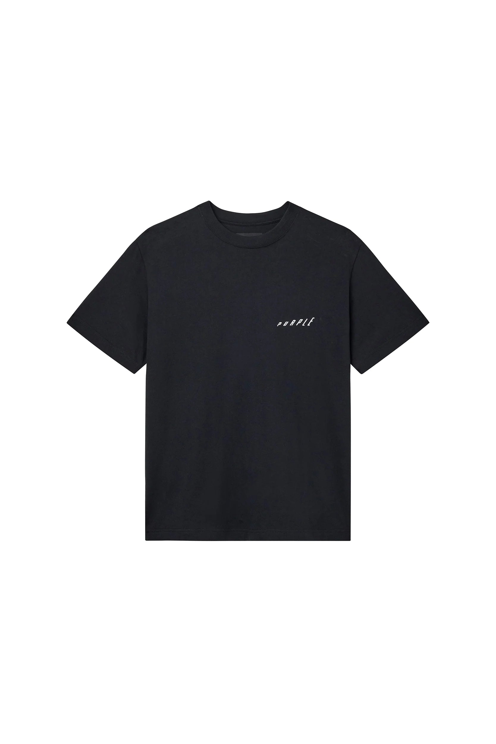 Purple Brand Ascending Wordmark Tee Black