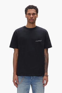 Purple Brand Ascending Wordmark Tee Black