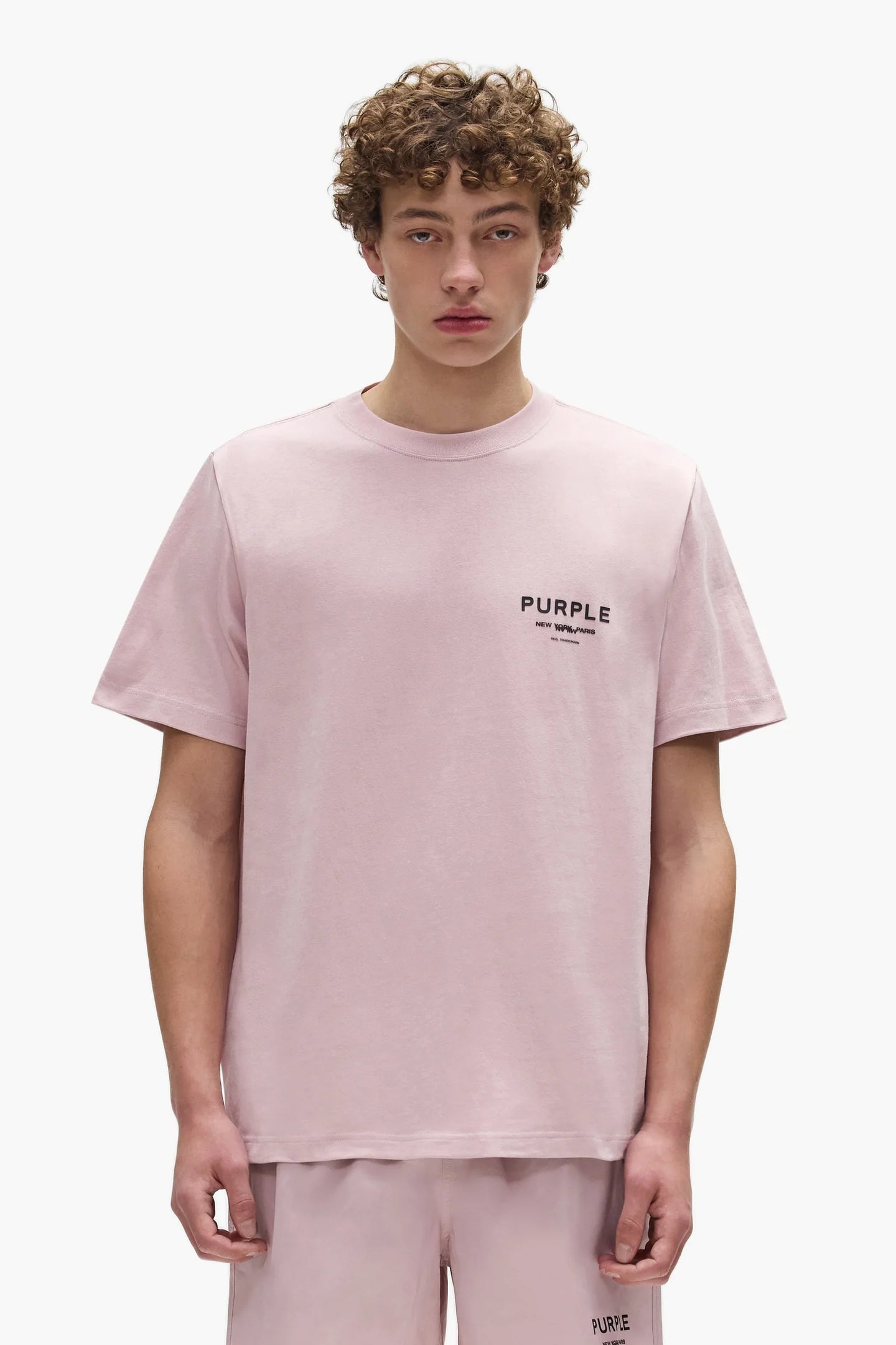 Purple Brand Men's Cities Short Set Pink