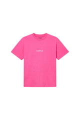 Purple Brand Wordmark Cut Tee Pink