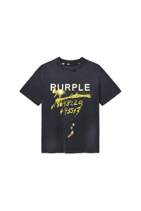 Purple Brand Sequence Tee Black