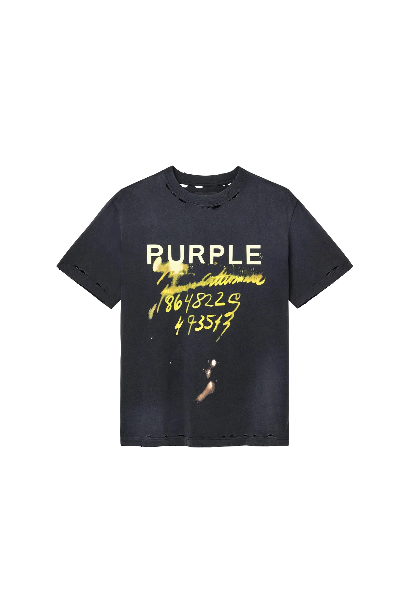 Purple Brand Sequence Tee Black