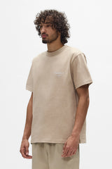 Purple Brand Wordmark Tee Khaki Brown