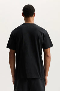 Purple Brand Crystal Slanted Script Tee Black