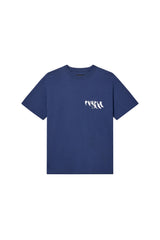 Purple Brand Painted Wordmark Tee Blue