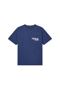 Purple Brand Painted Wordmark Tee Blue