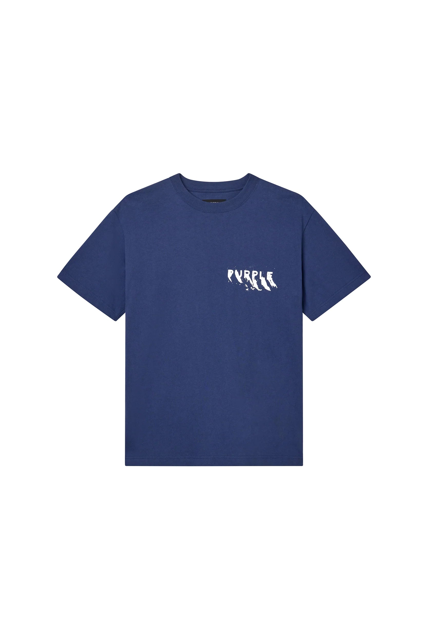 Purple Brand Painted Wordmark Tee Blue