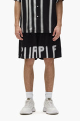 Purple brand Force Majeure Pull On Shorts black