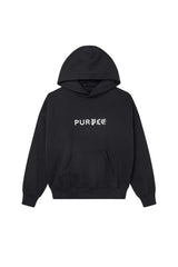 Purple Brand Half & Half Hoodie Black