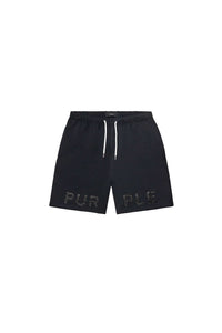 Purple Brand Crystal Shorts Black