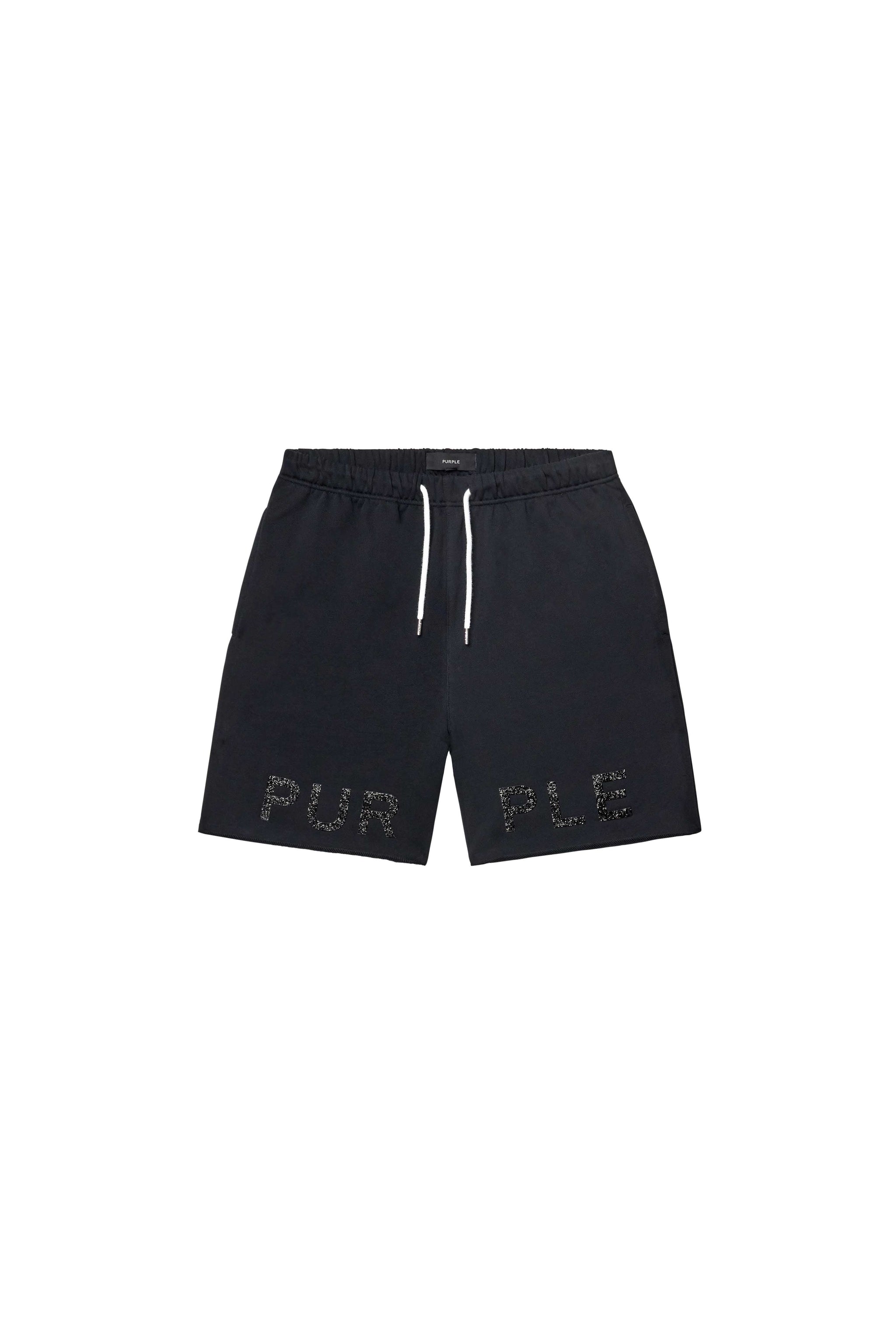 Purple Brand Crystal Shorts Black