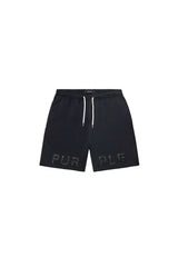 Purple Brand Men's Crystal Short Set Black