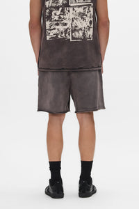 Purple Brand Worn Gothic Raw Hem Shorts