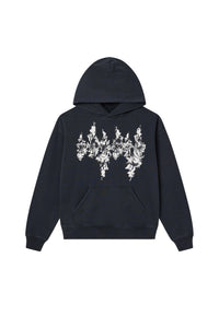 Purple Brand Flames Hoodie Black