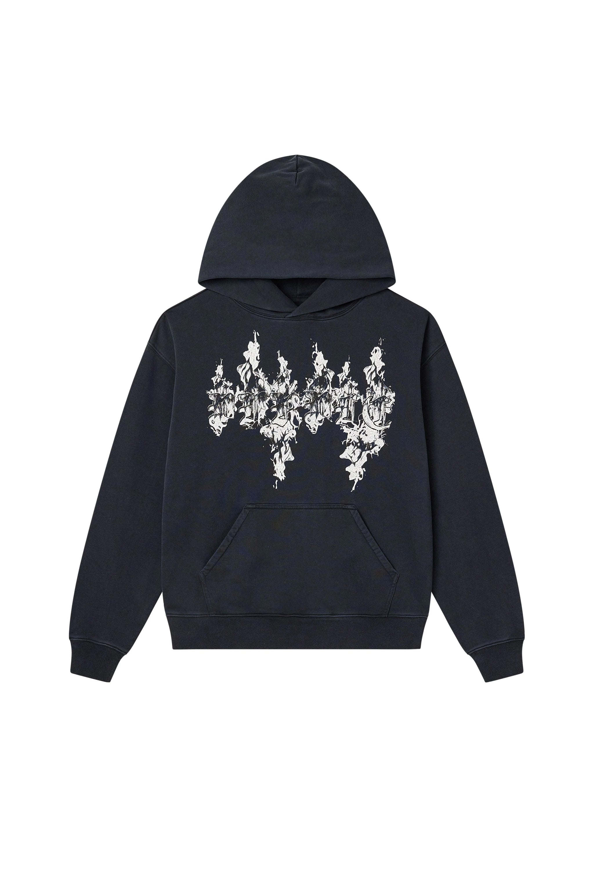 Purple Brand Flames Hoodie Black