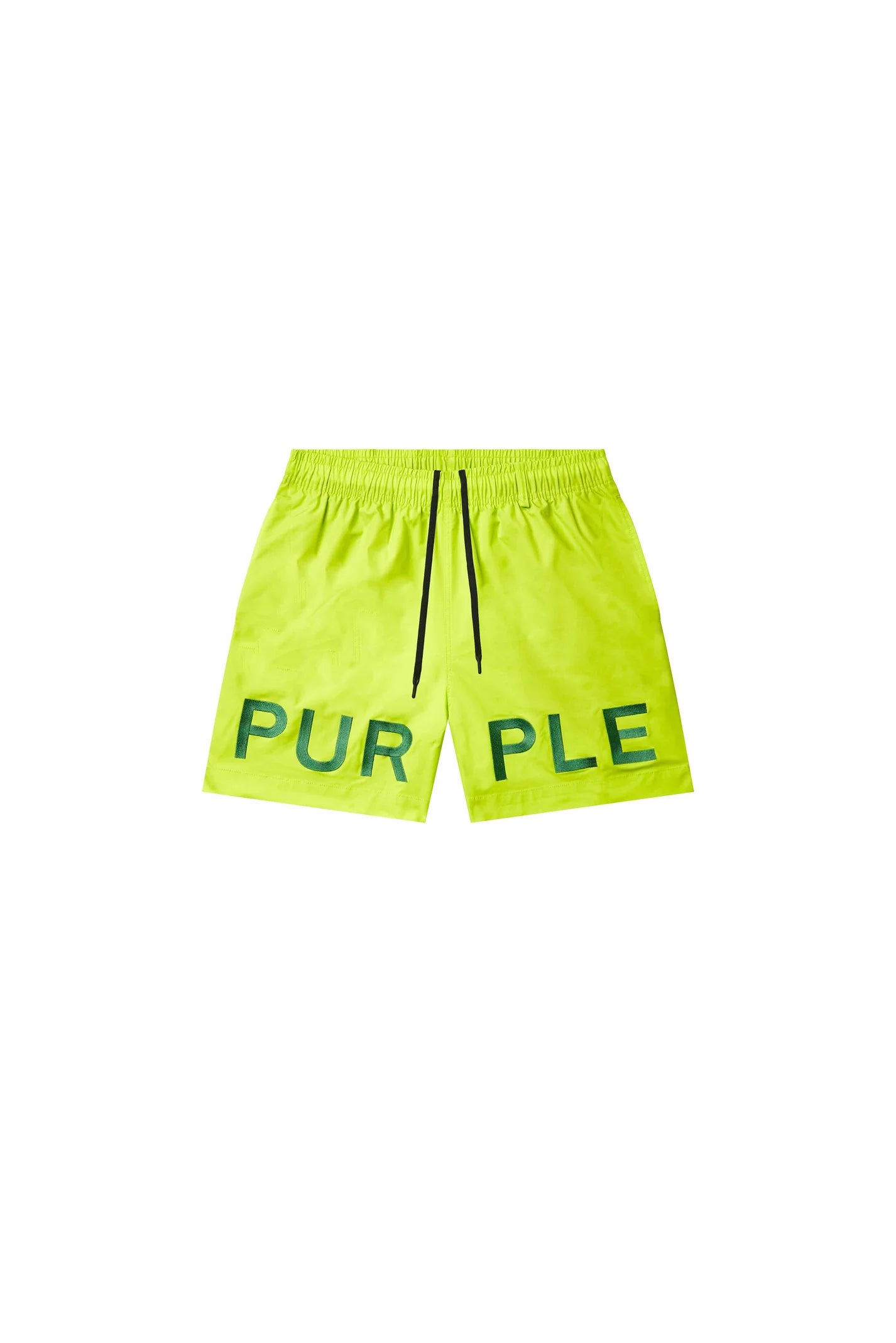 Purple brand Embroidered Wordmark all round shorts green
