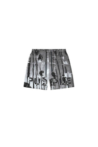 Purple Brand Mirage All Around Shorts Ice Melt Gray