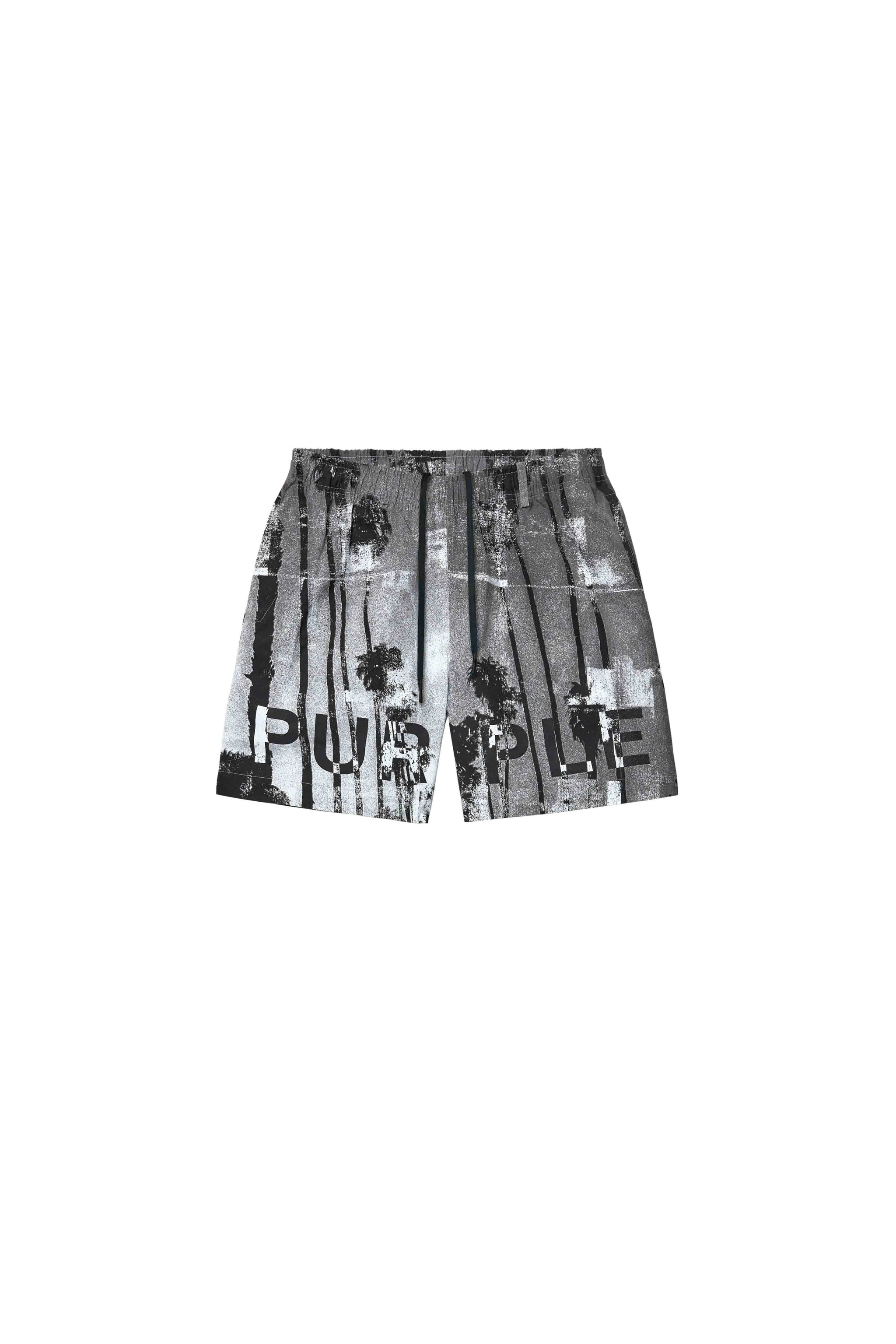 Purple Brand Mirage All Around Shorts Ice Melt Gray